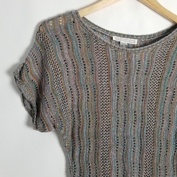 A Knitch Above Sweaters - Loose Knit Short Sleeve Sweater